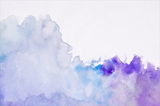 Watercolour art hand paint gradient violet background