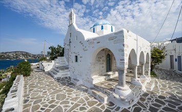 White Greek Orthodox Church Holy Church of Agios Konstantinos