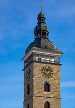 Black Tower in the historic old town of Ceske Budejovice