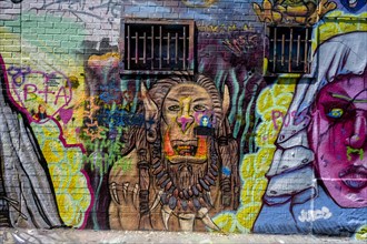Graffiti alley in Ghent