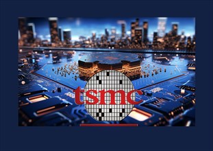 Logo of the Taiwanese semiconductor manufacturer TSMC