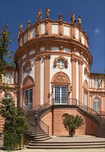 Biebrich Palace with the Rotunda from the Rhine side
