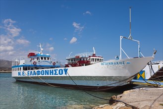 Ferry in the port of Elafonissos
