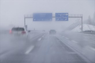 Motorway in winter