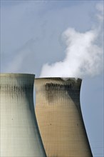Cooling towers of the nuclear power plant at Doel