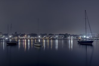 Foggy night at Sheepshead Bay