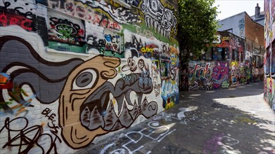 Graffiti alley in Ghent