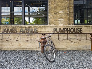 The James Abenue Pumphouse is a trendy restaurant on Winnipeg's waterfront in a historic pump station