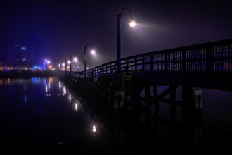 Foggy night in Sheepshead Bay