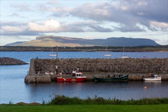 A beautiful evening at a fishing village on the west coast of Ireland along the wild Atlantic way. Mullaghmore