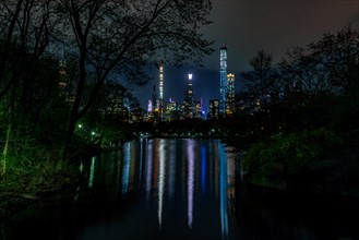 Midtown Manhattan From The Oak Bridge in Central Park