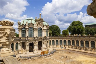 The pleasure garden of the Dresden Zwinger is being renovated