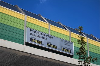 Photovoltaic system Candidbruecke with display of power