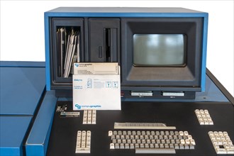 8-inch floppy disk and 1977 EditWriter 7500