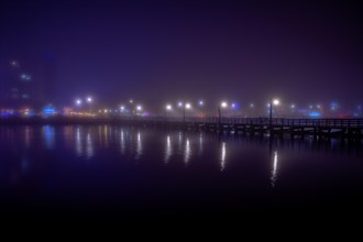 Foggy night in Sheepshead Bay