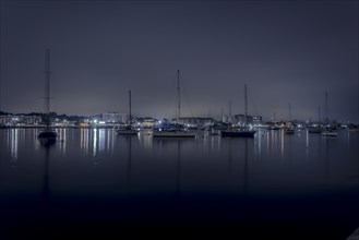 Foggy night at Sheepshead Bay