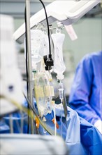 Multiple infusions during an operation in hospital