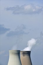 Cooling towers of the nuclear power plant at Doel