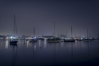 Foggy night at Sheepshead Bay