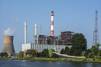 The Electrabel power station along the Ghent-Terneuzen Canal at Ghent seaport