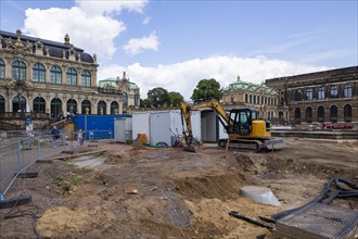 The pleasure garden of the Dresden Zwinger is being renovated