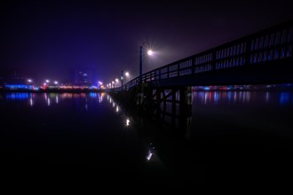 Foggy night in Sheepshead Bay