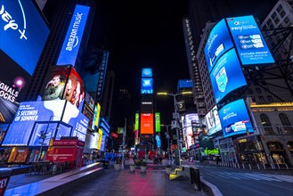 Desirted Times Square at Night