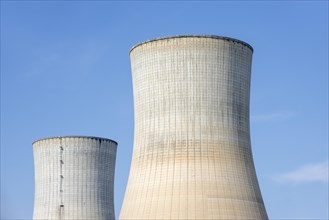 Cooling towers of the Tihange Nuclear Power Station at Huy