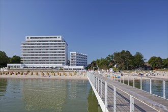 Pier and Hotel Bellevue at Timmendorfer Strand