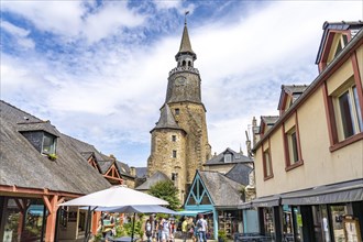 Tour de l'Horloge clock tower in the historic old town of Dinan
