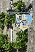 Creperie signboard at Locronan