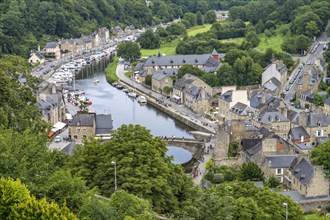 The port in Dinan seen from above