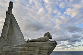 Pointe du Roselier monument in memory of the perished sailors at sea