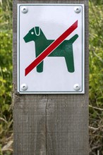 Prohibition sign no dogs allowed