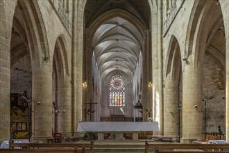 Interior of the Saint-Malo Church in Dinan