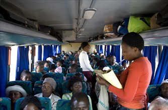 Travellers in a bus