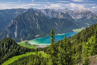 Landscape with Achensee and Karwendel Mountains