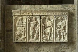 Limestone relief of the Four Evangelists Mark