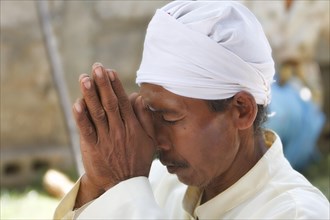 Priest in prayer