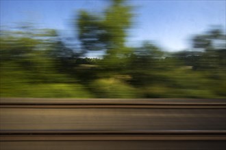 Long exposure from a moving train