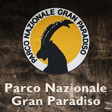 Logo of the Gran Paradiso National Park in the Graian Alps