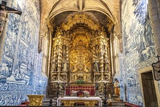 Interior and altar of the church Igreja de Sao Francisco