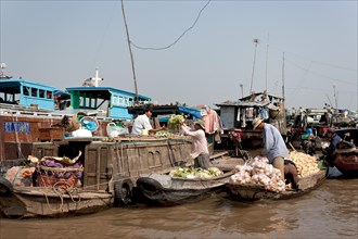 Market in the Mekong Delta