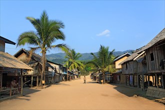 Small village on the Nam Ou River