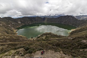 Quilotoa Caldera with crater lake