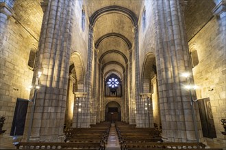 Interior of the Se do Porto Cathedral
