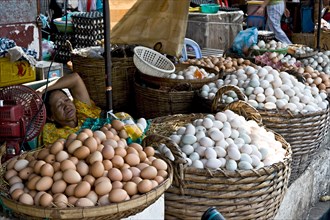 Eggs for sale at the market