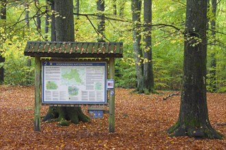 Information board with map in the Soederasen NP