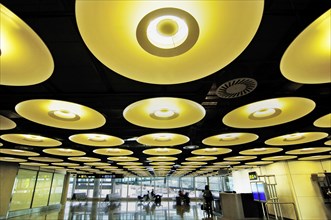 Ceiling lights at Adolfo Suarez Madrid-Barajas Airport