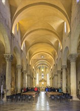 Interior view of the Cathedral di San Cerbone during a Mass on Holy Thursday